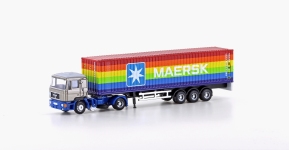 MiNis LC4066 - N - MAN F90 Container-Sattelzug Maersk